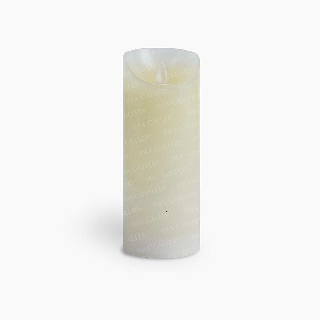شمع استوانه‌ای سفید