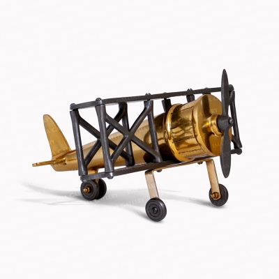 تندیس فلزی طلایی مدل هواپیما فردریک لورنز