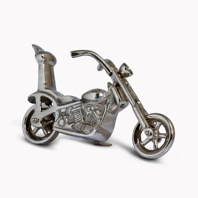تندیس فلزی موتورکیکل فردریک لورنز نقره ای
