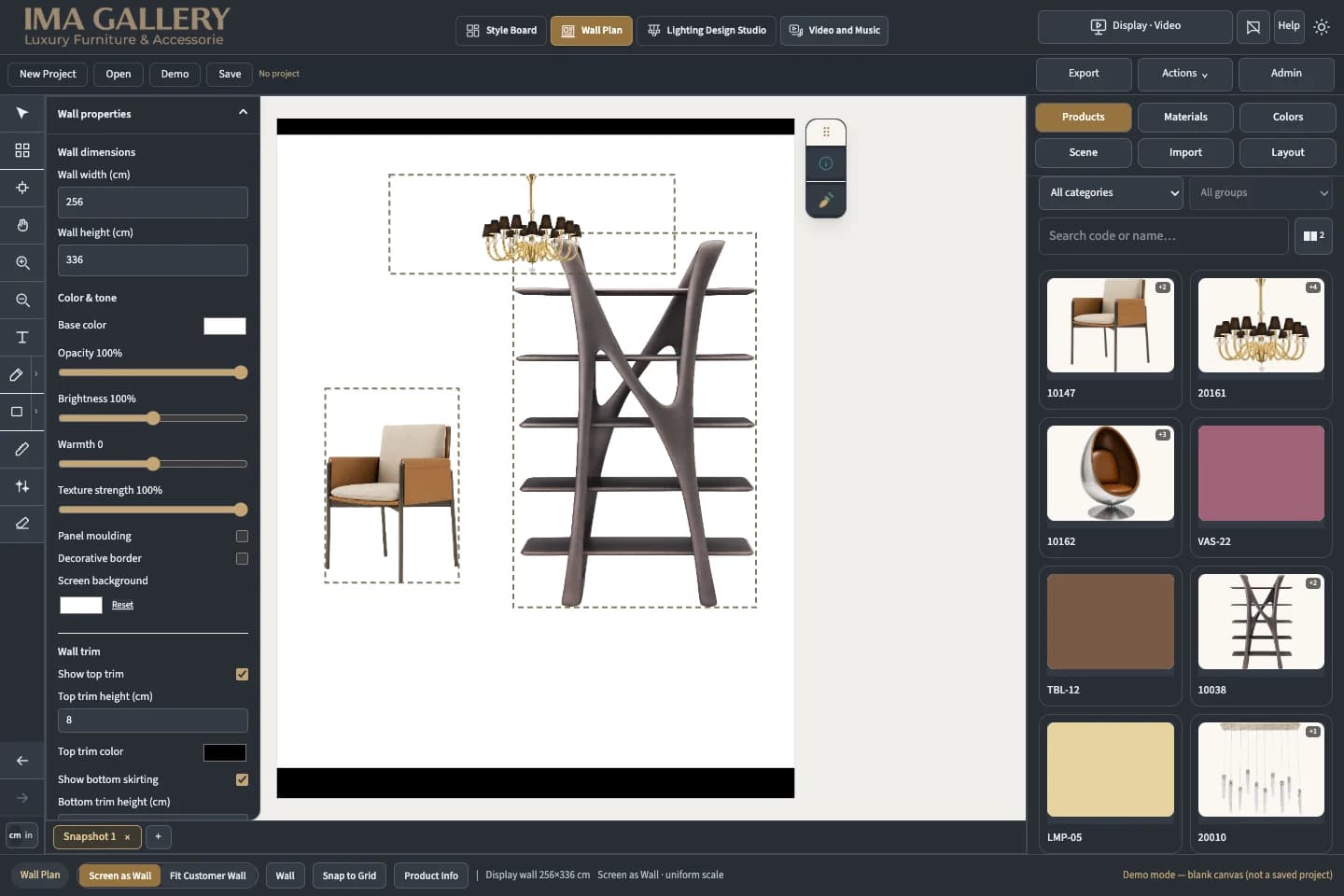 Combine products, colours & views