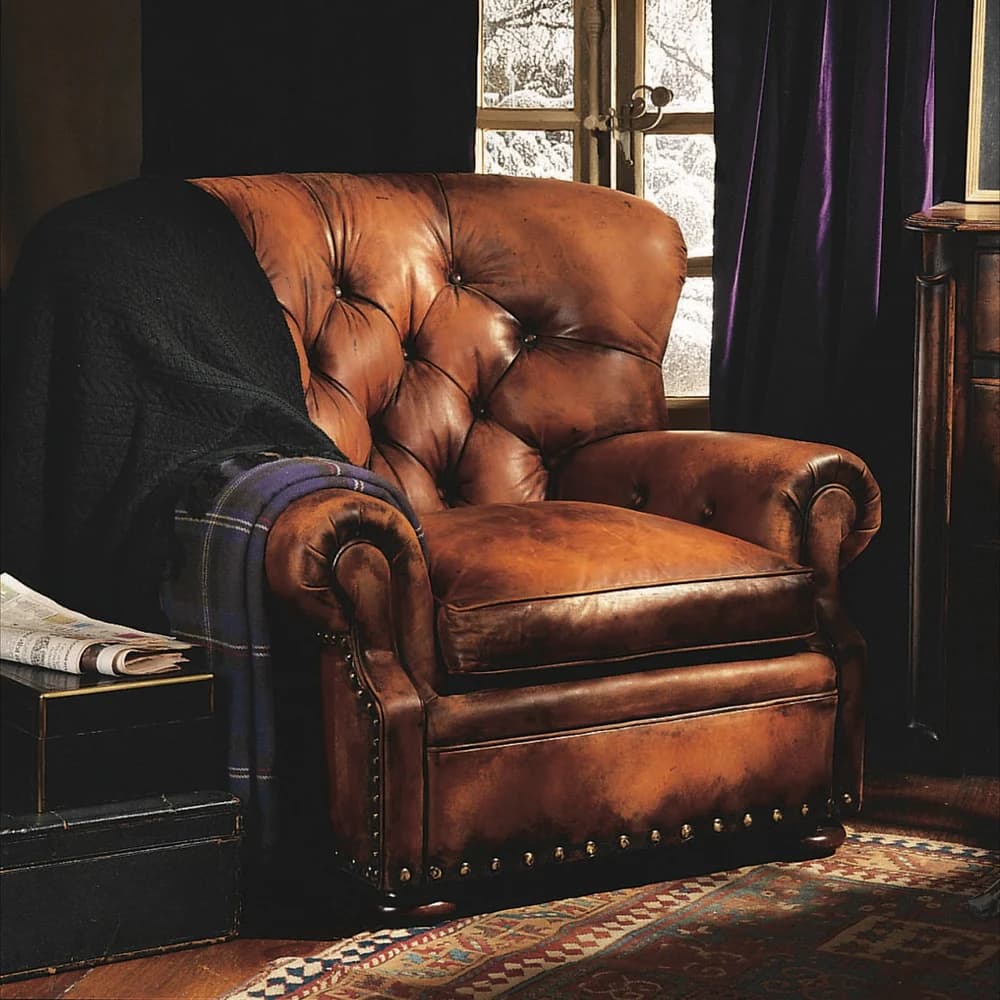 Ralph Lauren Home Writer’s Chair · Кожаное кресло